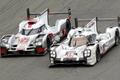 Audi R18 e-tron quattro (Marcel Fässler) a Porsche 919 Hybrid (Nick Tandy) v Le Mans 2015