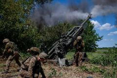 Ukrajina, dělostřelectvo, houfnice M777