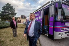 Fotogalerie / Tak vypadá volební kampaň kandidátů na úřad slovenského prezidenta / Štefan Harabin / Březen / 2019 / Economia / Matěj Slavik