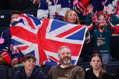 Britští fanoušci na MS v hokeji 2022 v Tampere
