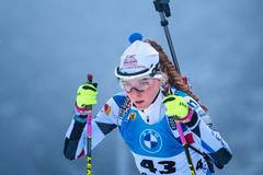 Markéta Davidová při sprintu v Oberhofu 2022