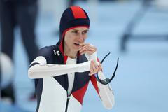 Martina Sáblíková v závodě rychlobruslařek na 5000 m na ZOH v Pekingu 2022
