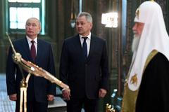 Vladimir Putin, Sergej Šojgu, patriarcha Kirill