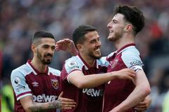 Pablo Fornals slaví branku West Hamu