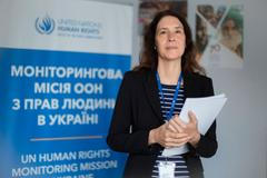 Matilda Bognerová, šéfka monitorovací mise OSN pro lidská práva na Ukrajině