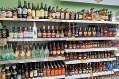 Alkohol Rusko obchod regál