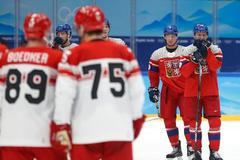 OH 2022, Peking, hokej, Česko - Dánsko, české zklamání, dánská radost
