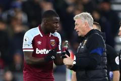 fotbal, anglická liga 2021/2022, West Ham United - Brighton, Kurt Zouma, David Moyes