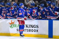 NHL: Stanley Cup Playoffs-Pittsburgh Penguins at New York Rangers