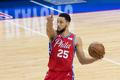Ben Simmons v dresu klubu NBA Philadelphia 76ers