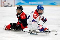 paralympiáda 2022, parahokej, čtvrtfinále, Čína - Česko, Václav Hečko