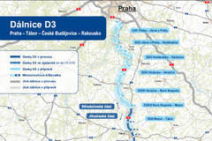 Schválená varianta středočeské části dálnice D3.
