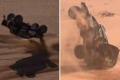 Automobiloví závodníci Vanagas a Chicherit měli na Rallye Dakar spektakulární nehody