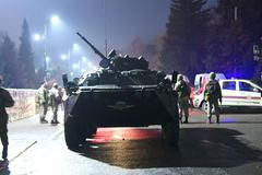 Střet policie a demonstrantů v Kazachstánu