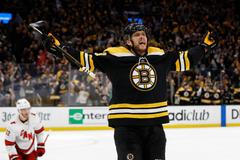 NHL: Stanley Cup Playoffs-Carolina Hurricanes at Boston Bruins