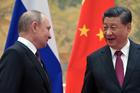Vladimir Putin a Si-Ťin pching v Pekingu.
