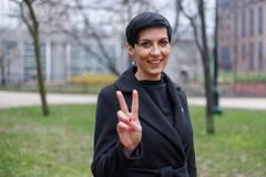 Markéta Pekarová Adamová v Bruselu.