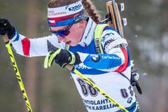 Jessica Jislová ve sprintu SP v Kontiolahti
