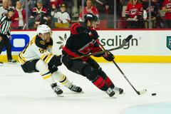 NHL: Stanley Cup Playoffs-Boston Bruins at Carolina Hurricanes