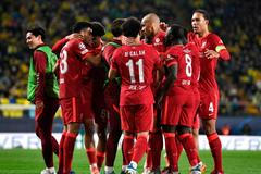 fotbal, Liga mistrů 2021/2022, semifinále, odveta, Villarreal - FC Liverpool, radost Liverpoolu