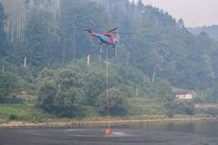 Saské Švýcarsko, požár.