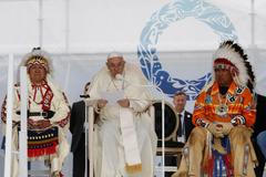 papež František, Kanada, návštěva, indiáni