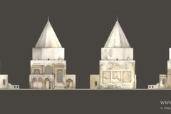 Model hrobka 3D mosul rekonstrukce imám