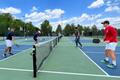 Profession pickleball player Ben Johns plays with his older brother Collin Johns in Bethesda