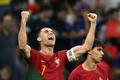 Cristiano Ronaldo slaví gól v zápase MS 2022 Portugalsko - Uruguay