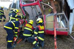 Pád lanovky Ještěd