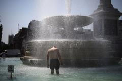 Velká Británie, Londýn, vedro, počasí