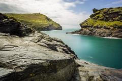 Boscastle, Cornwall, zátoka, Velká Británie