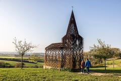 Průhledný kostel, Belgie,