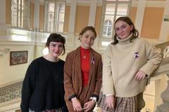 Povídání se studentkami o tom, jak si jejich gymnázium připomnělo rok 1968