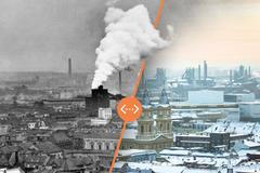 Ostrava - srovnávací fotografie