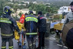 Itálie sesuv půdy Ischia