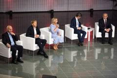 Pavel Fischer, Karel Janeček, Danuše Nerudová, Marek Hilšer, Josef Středula, Prezidentská debata na VŠE, 9. 11. 2022, kandidáti, prezidentské volby 2023