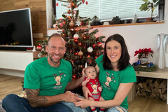 Zuzana Hejnová s rodinou o Vánocích 2022