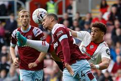 Southampton - West Ham, Premier League (Souček, Kehrer)