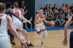 České basketbalistky na mistrovství Evropy do 22 let v Šoproni 2022
