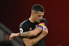 Granit Xhaka z Arsenalu při utkání Premier League proti Southamptonu