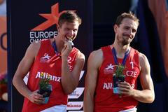 Mnichov 2022: Ondřej Perušič a David Schweiner - plážový volejbal