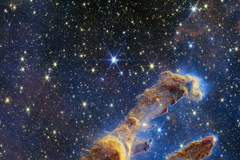 james webb teleskop sloupy stvoření