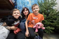 Ukrajinská rodina uprchlíků slaví Vánoce v Česku na koleji