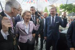 Zahájení předsednictví Česka Radě EU - Ursula von der Leyen, Petr Fiala