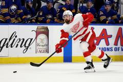 Detroit Red Wings defenseman Filip Hronek