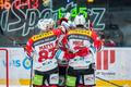 Radost pardubických hokejistů v zápase extraligy