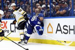 NHL: Boston Bruins at Tampa Bay Lightning, David Pastrňák