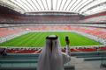 FILE PHOTO: A general view shows the Al Bayt stadium, built for the upcoming 2022 FIFA World Cup soccer championship, during a stadium tour in Al Khor