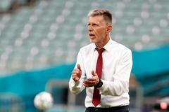 Český trenér Jaroslav Šilhavý ve čtvrtfinále Česko - Dánsko na ME 2020